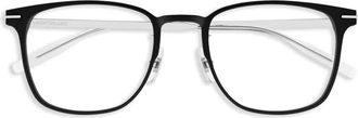 Montblanc square-frame glasses - men - Metal - 52 - Black