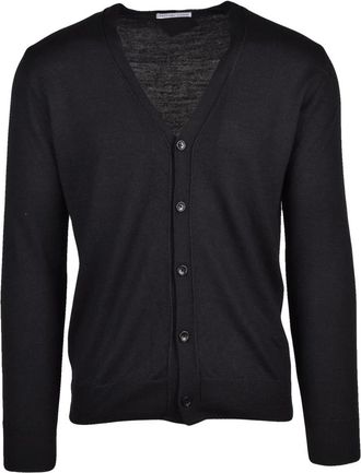Daniele Alessandrini Truien & Vesten, Heren, Zwart, S, Wol, Cardigan