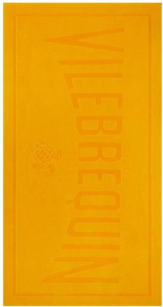 Vilebrequin Solid Katoenen Strandlaken - unisex - Handdoeken - Oranje - ONE Size - Katoen - Home
