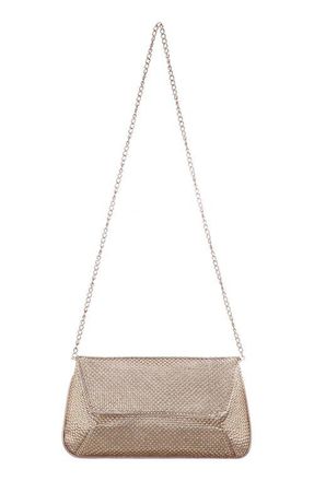 Nina Rommy Crystal Embellished Clutch in Gold at Nordstrom