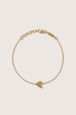 Otiumberg 14kt Gold Vermeil Roscida Heart Bracelet in Yellow Toned Gold at Nordstrom