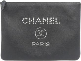 Chanel Pre-owned Clutch Pouch - - Pre-owned - Donna - Nero - ONE SIZE