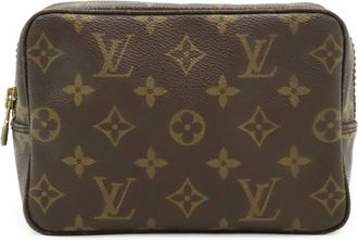 Louis Vuitton Brown Monogram White Monogram Clutch Bag Pouch (Pre-Owned)