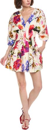 Nicholas Nicoline Linen-Blend Mini Dress