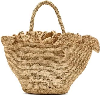 Loeffler Randall Borsa tote Cyrus con ruches - Toni neutri