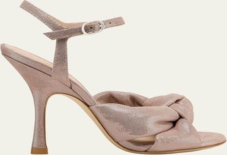 Stuart Weitzman 100mm Soplaya Ankle-Strap Sandals