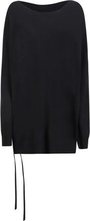 Ann Demeulemeester Hendrika trui - Dames - Ronde hals truien - Zwart - S - Wol - Truien & Vesten