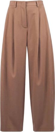 ottod'Ame Wijde Broek - Dames - Broeken - Bruin - S - Broeken