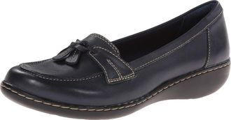Clarks Womens 26067332 Ashland Bubble Slip-On Loafer, Blue, 5.5 UK