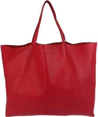 Celine Pre-owned Tote Bags, female, Red, Size: ONE SIZE Pre-owned Leather celine-bags