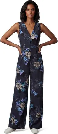 Lords of Harlech JENNY EXOTIC FLORAL BLACK WOMENS TAILORED JUMPSUIT at Nordstrom, Size X-Small