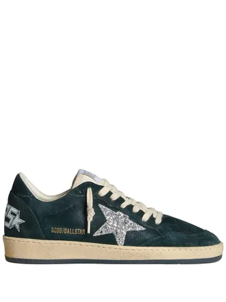 スニーカー GOLDEN  Women Sneakers GWF00906F00726035927 Green Women's Super-Star in green suede with white star