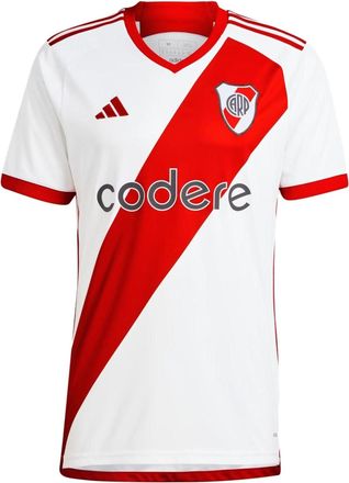 adidas Club River Plate 23/24 Home Jersey Asia Sizing White Red HT3677