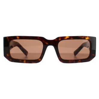 Prada Rectangle Womens Dark Tortoise Brown PR06YS - One Size