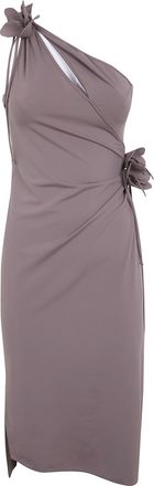 Coperni Asymmetric Mini Flower Gown