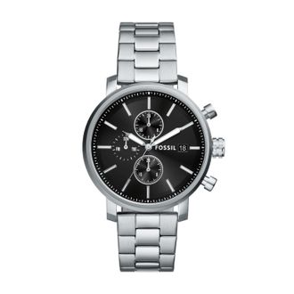 Fossil Mens Rhett 43mm Multifunction, Stainless Steel Watch, BQ2851