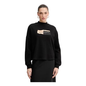 A|X Armani Exchange Mujer, Sudaderas, Negro, Talla: S