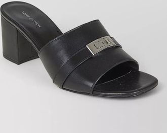 Tory Burch leather block heel mules