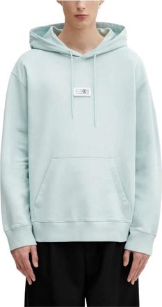 Maison Margiela Logo Patch Hoodie - Heren - Hoodies - Groen - M - Katoen - Hoodies & sweatvesten