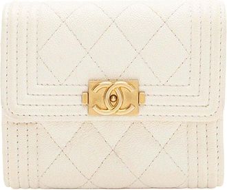 Chanel Caviar Boy Compact Wallet (Authentic Pre-Loved)
