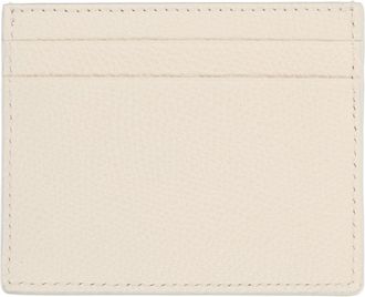 Valentino Garavani VLogo Signature Leather Card Case - White