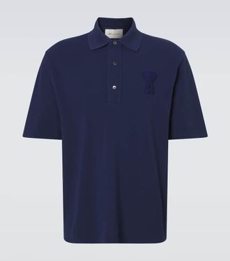 Ami Cotton piqu&eacute; polo shirt