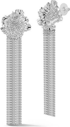 Sphera Milano Flower Drop Earrings in Silver at Nordstrom Rack