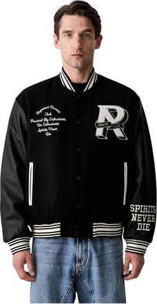 Represent Owners Club Varsity Jacket - Heren - Bomber jackets - Zwart - L - Wol - Jassen