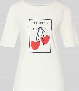 More & More More & More T-Shirt mit Motiv-Print in Offwhite, Gr&ouml;&szlig;e 34