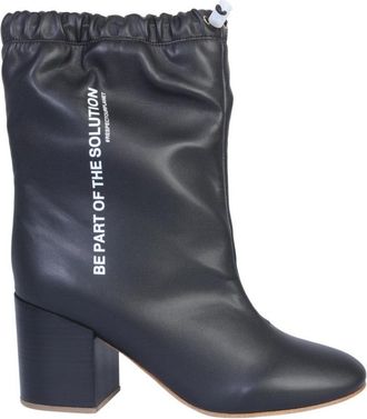 Forward Ankle Boots With Adjustable Coulisse Closure
