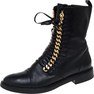Casadei Black Leather city Rock Ankle Boots