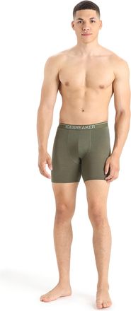 Icebreaker Merino Mens Underwear Anatomica Long Boxers Shorts, Loden, XXL
