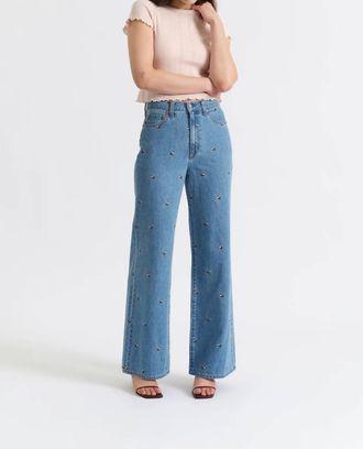 Daze Far Out High Rise Wide Leg Jeans In Fated
