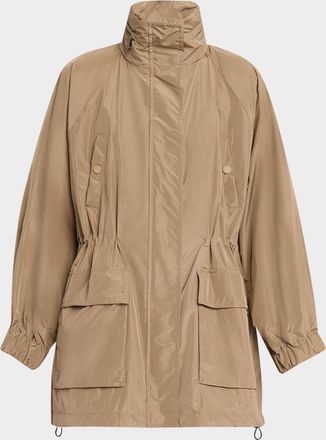Max Mara Arley Oversized Hooded Drawcord Coat