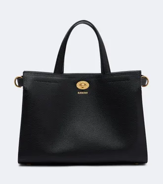 Burberry Burberry Check Small leather top-handle bag