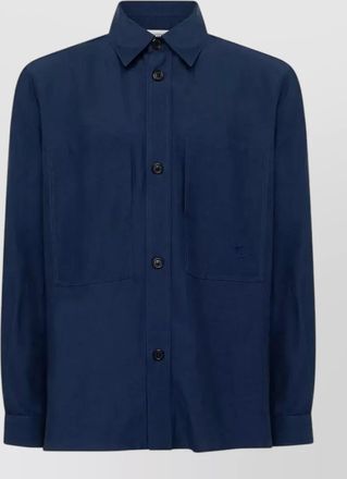 Laneus mens overshirt jacket chest pockets collar