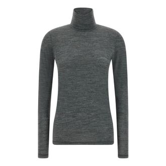 Jil Sander Dames, Tops, Grijs, Maat: S Wol