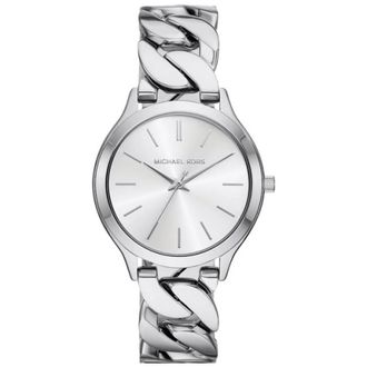 Michael Kors Elegante Dames Quartz Roestvrij Stalen Horloge - Dames - Horloges - Grijs - ONE Size - Accessoires