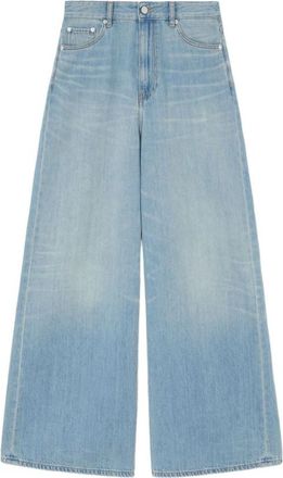 Ganni Blue Flared High Rise Jeans
