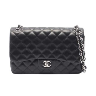 Chanel Pre-owned Classic Lambskin Shoulder Bag - Dames - Pre-owned - Zwart - Maat: ONE Size Leer