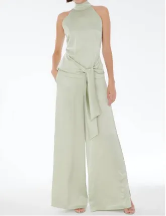 Toccin Auggie Side Slit Pull On Pant In Mint