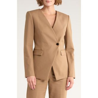 Theory Angle Jacket in Truffle at Nordstrom Rack, Size 0