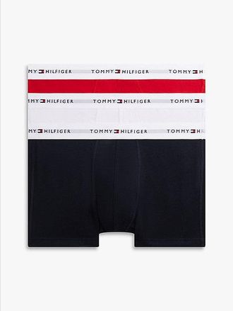 Tommy Hilfiger 3-Pack Signature Repeat Logo Waistband Trunks