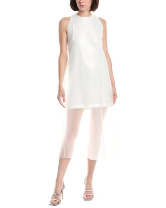 Kenneth Cole Mini Sheer Overlay Sequin Top