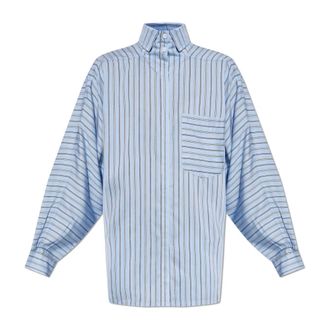 Iro Nynnon Shirt - Dames - Overhemden - Blauw - M - Nylon - Overhemden