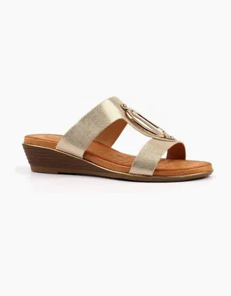 Lunar Womens Lunar Claudia JLH573 in Gold - Size: 5