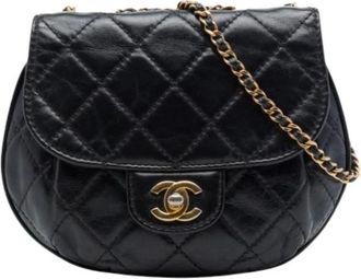 Chanel Pre-owned Vintage Flap Shoulder Bag - Dames - Vintage Schoudertas - Zwart - ONE Size - Vintage