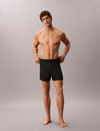 Calvin Klein Shorts De Pijama De Sat&eacute;n CK Black Satin