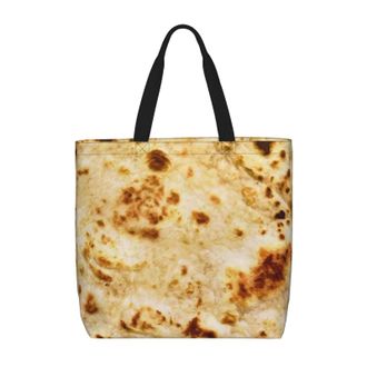 Generic Women Handbag Burritos Giant Flour Tortilla Taco Women Beach Bag Reusable Fashion Crossbody Bags, For Work, Holiday, Daily, Wedding, Gym