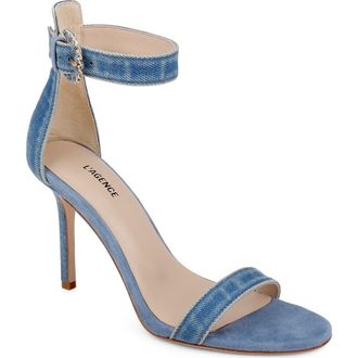 L'agence Gisele VII Sandal in Light Denim at Nordstrom, Size 7.5